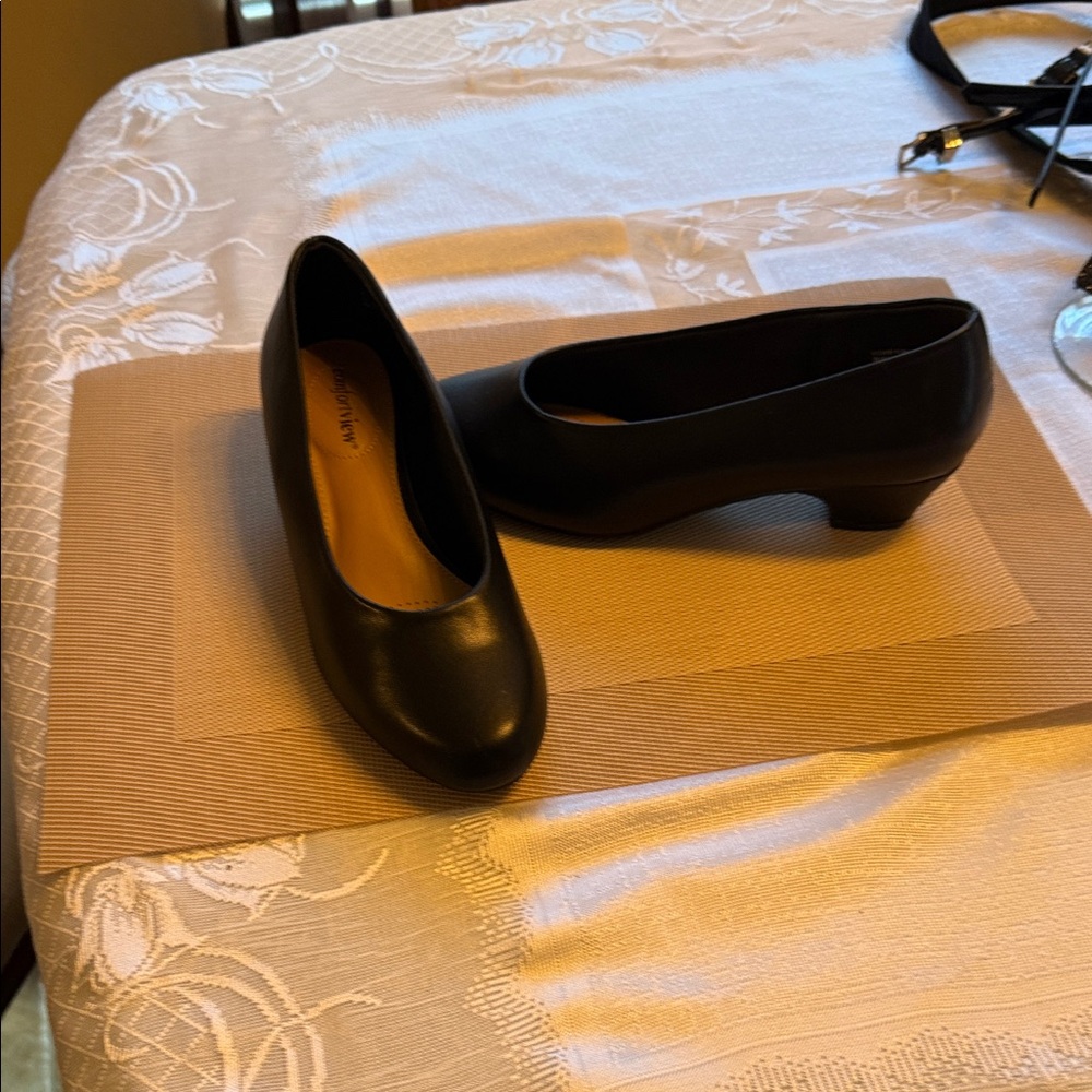 Comfortview Black Women's Heels